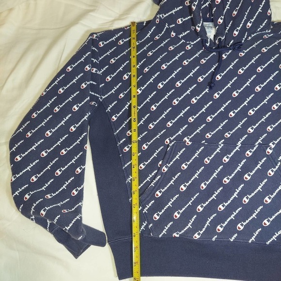 CHAMPION Reverse Weave, Logo Hoodie, Thick, Color Blocked, Size M, Tie H… - Picture 10 of 11